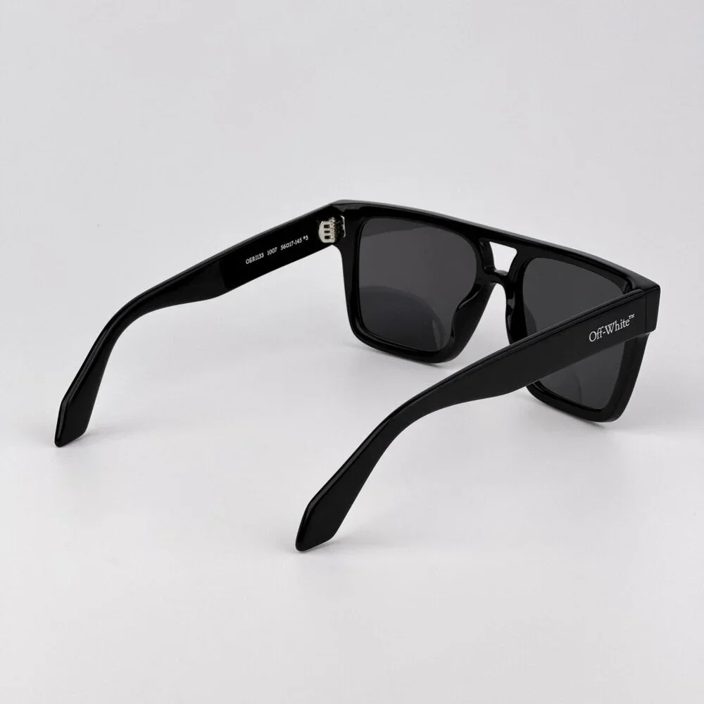 Off-White SPRINGFIELD Men Sunglasses Black Square Grey Model OERI133 1007